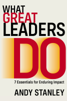 book cover for What Great Leaders Do