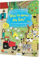 Buchcover für Was ist denn da los?: Der verrückte Bauernhof