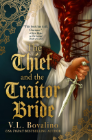 book cover for The Thief and the Traitor Bride