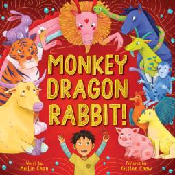 book cover for Monkey Dragon Rabbit!