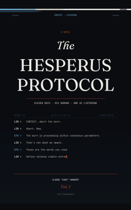 book cover for The Hesperus Protocol