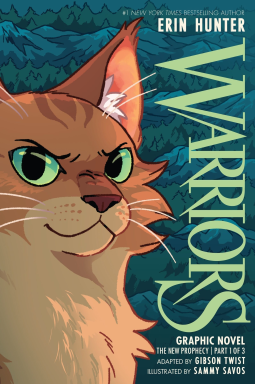 book cover for Warriors Graphic Novel: The New Prophecy, Part One of Three