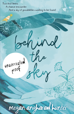 book cover for behind the sky