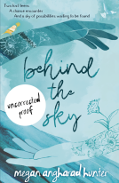 book cover for behind the sky