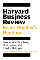 book cover for Harvard Business Review Board Member's Handbook