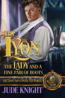 book cover for The Lyon, the Lady and a Fine Pair of Boots