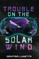 book cover for Trouble on the Solar Wind