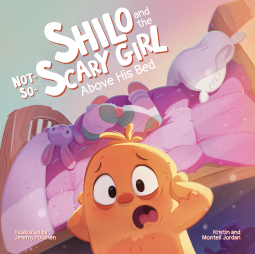 book cover for Shilo and the Not-So-Scary Girl Above His Be