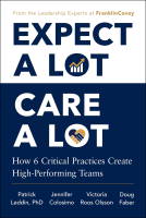 book cover for Expect A Lot, Care A Lot