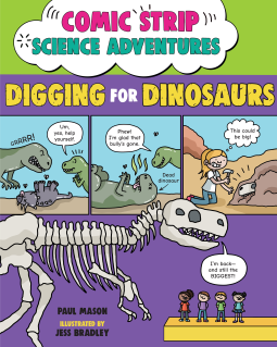 book cover for Comic Strip Science Adventures: Digging for Dinosaurs
