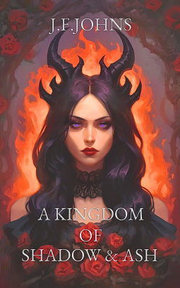book cover for A kingdom of shadow and ash
