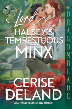book cover for Lord Halsey's Tempestuous Minx