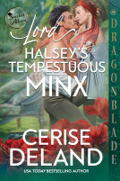 book cover for Lord Halsey's Tempestuous Minx