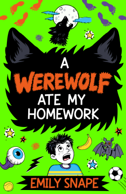 book cover for A Werewolf Ate my Homework