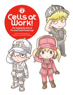 book cover for Cells at Work! Picture Book 2: The Dastardly Duo of Flu and Food Poisoning!
