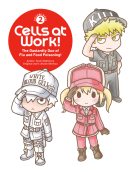book cover for Cells at Work! Picture Book 2: The Dastardly Duo of Flu and Food Poisoning!
