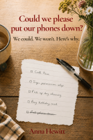 book cover for Could we please put our phones down?