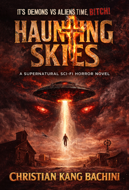 book cover for Haunting Skies