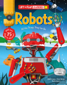 book cover for Lift the Flap: Learning+ Robots