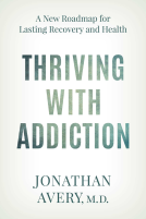 book cover for Thriving with Addiction
