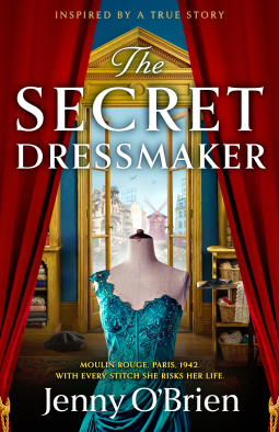 book cover for The Secret Dressmaker