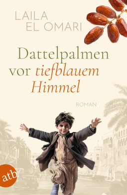 Buchcover für Dattelpalmen vor tiefblauem Himmel