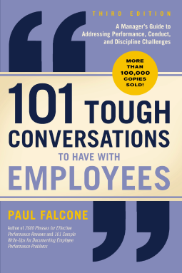 book cover for 101 Tough Conversations to Have with Employees 3rd Edition