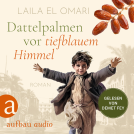 Buchcover für Dattelpalmen vor tiefblauem Himmel