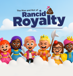 book cover for The Rise and Rot of Rancid Royalty