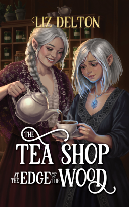 book cover for The Tea Shop at the Edge of the Wood