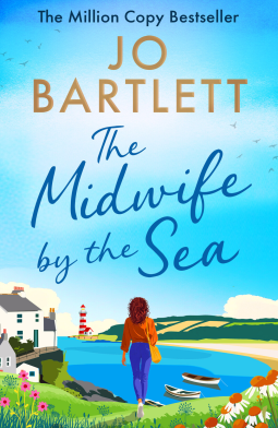 book cover for The Midwife by the Sea