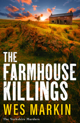 book cover for The Farmhouse Killings