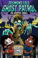 book cover for Night of the Zombie Zookeeper The Graphic Novel