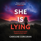 book cover for She Is Lying