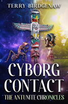 book cover for Cyborg Contact