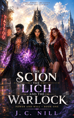 book cover for The Scion The Lich and The Warlock