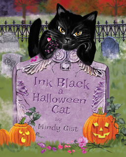 book cover for Ink Black a Halloween Cat