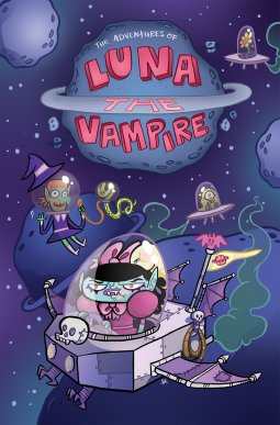 book cover for Luna the Vampire: Grumpy Space