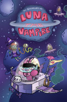 book cover for Luna the Vampire: Grumpy Space
