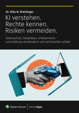 Buchcover für KI verstehen. Rechte kennen. Risiken vermeiden.