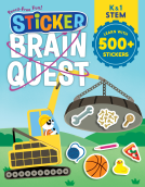 book cover for Sticker Brain Quest: Learn STEM with Stickers for Grades K & 1