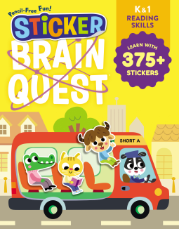 book cover for Sticker Brain Quest: Learn Reading Skills with Stickers for Grades K & 1