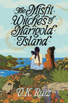 book cover for The Misfit Witches of Marigold Island