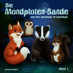 Buchcover für Die Mondpfoten-Bande und ihre Abenteuer im Nachthain