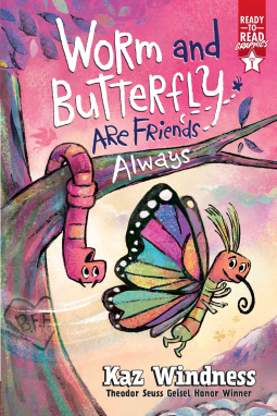 book cover for Worm and Butterfly Are Friends Always