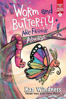 book cover for Worm and Butterfly Are Friends Always