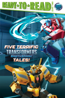 book cover for Five Terrific Transformers EarthSpark Tales!
