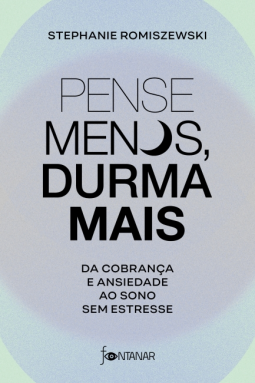 book cover for Pense menos, durma mais