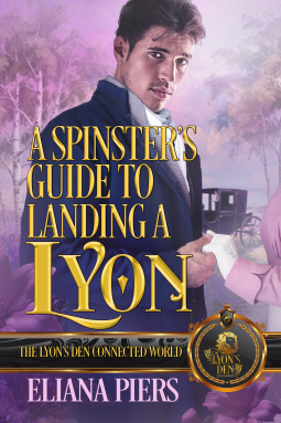 book cover for A Spinster’s Guide to Landing a Lyon
