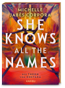 Buchcover für She Knows All the Names – Der Thron von Khetara